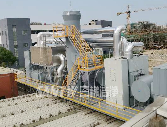 印刷廠的廢氣處理設備 三梯環境 沸石轉輪+CO